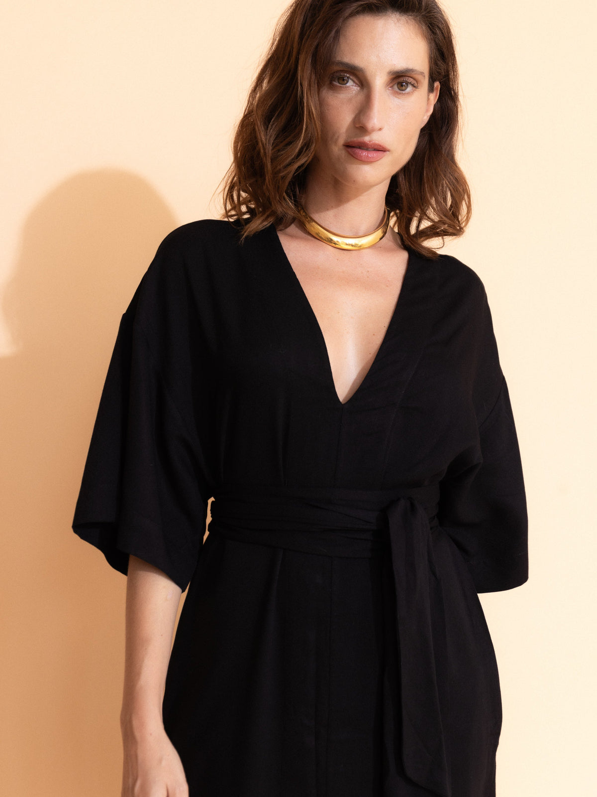 Black Deadstock Viscose