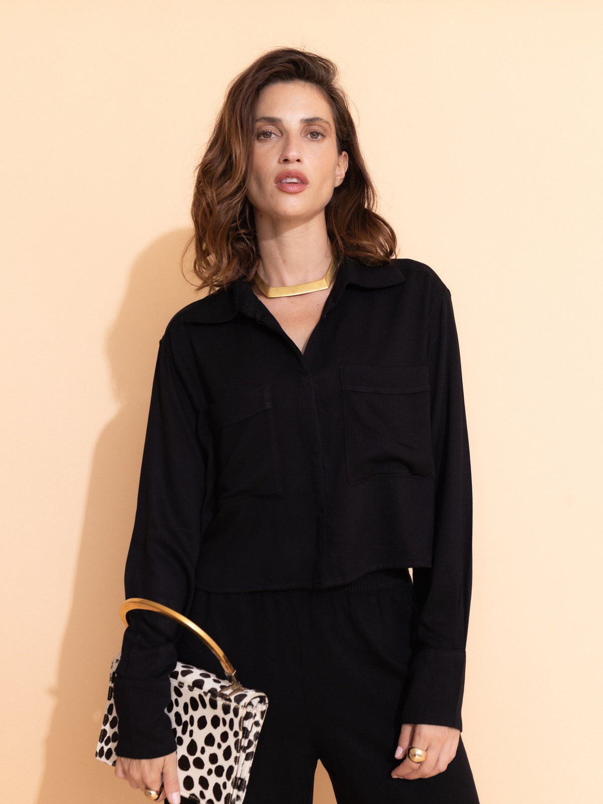 Black Deadstock Viscose