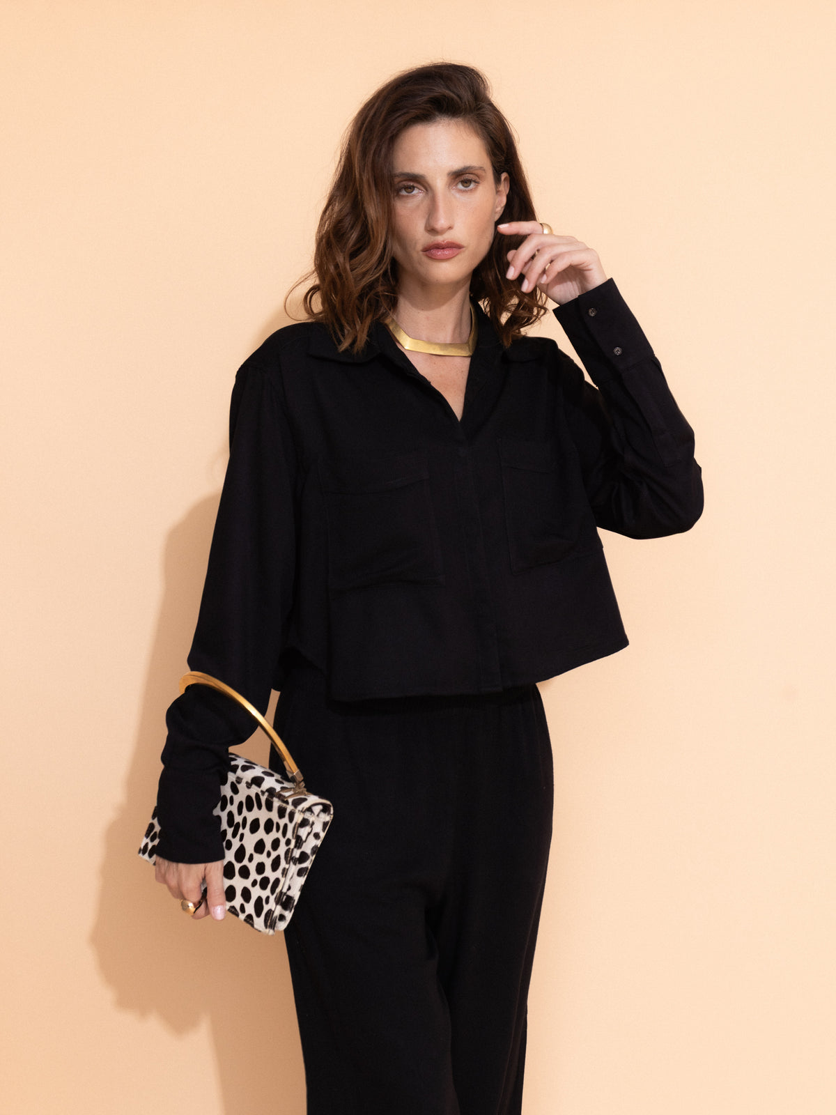 Black Deadstock Viscose