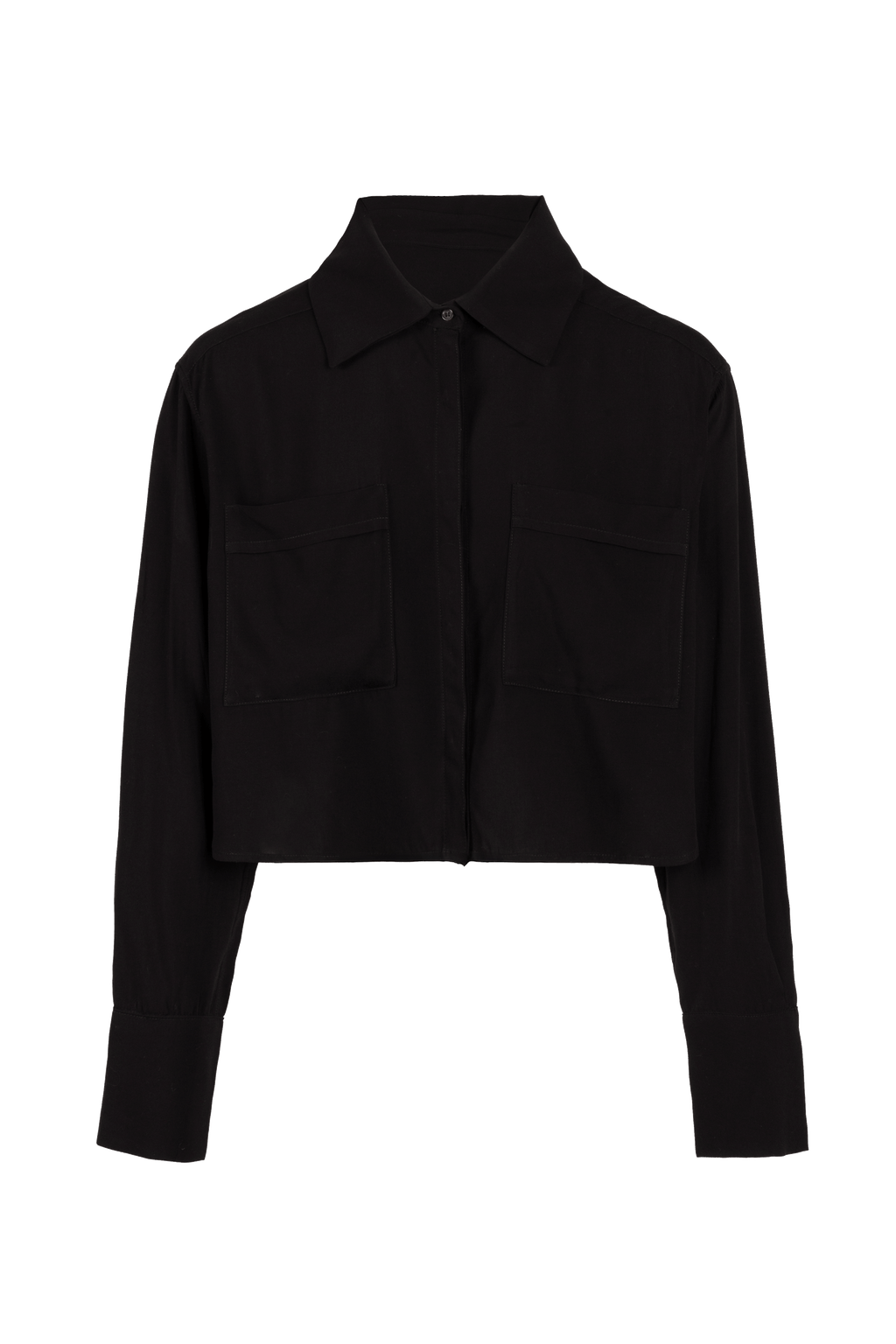 The Cleo Crop in Black