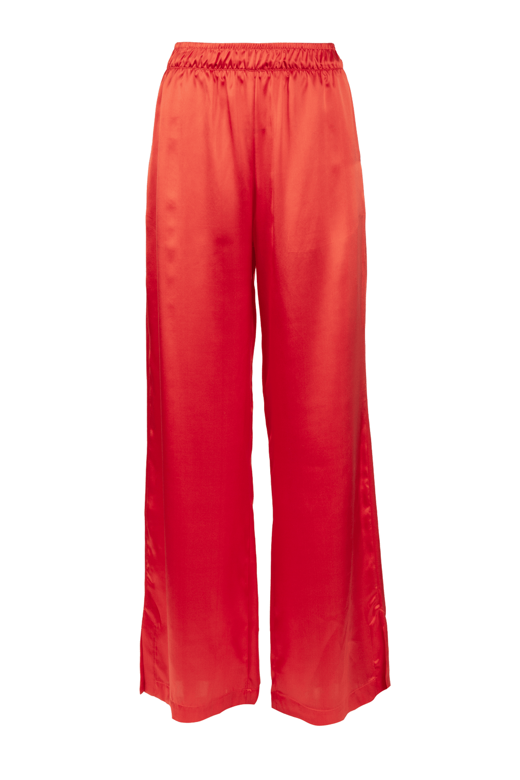 The Siena Pant in Tomato Silk