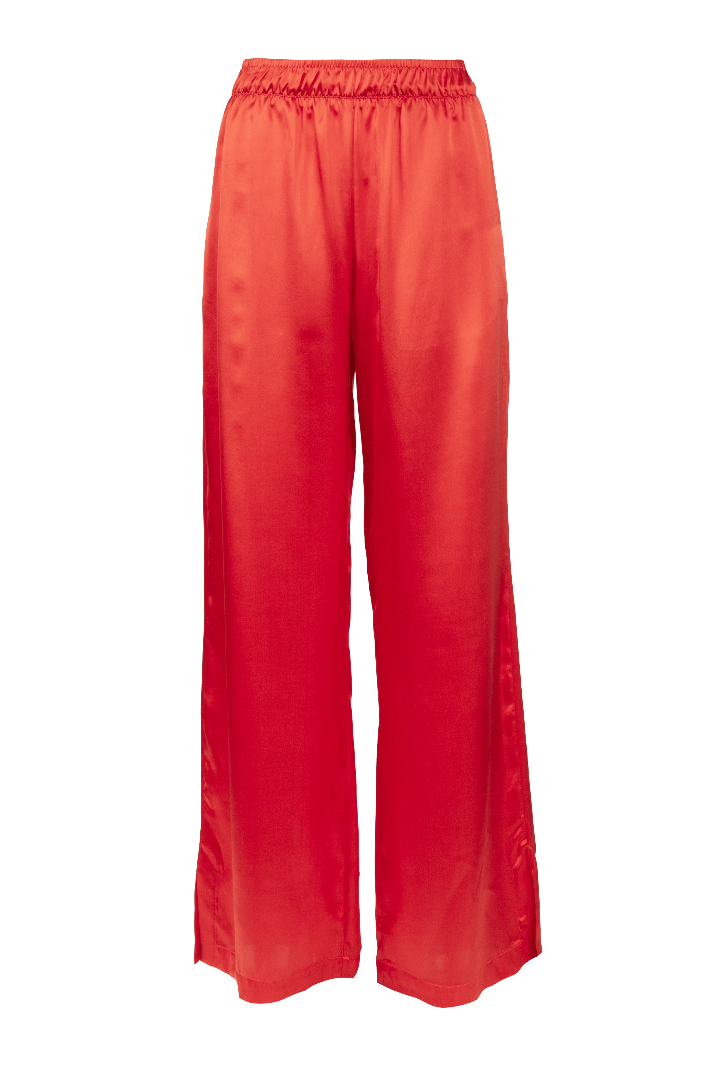 The Siena Pant in Tomato Silk