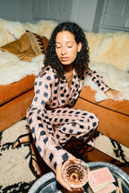 The Marais Blazer in Pink Geo Print