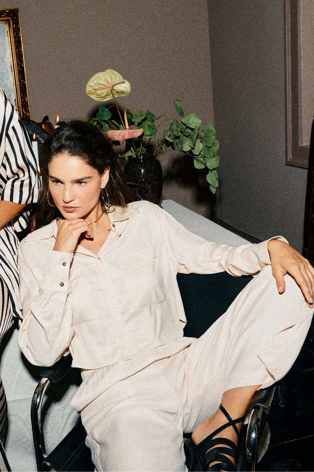 The Cleo Crop in Cream