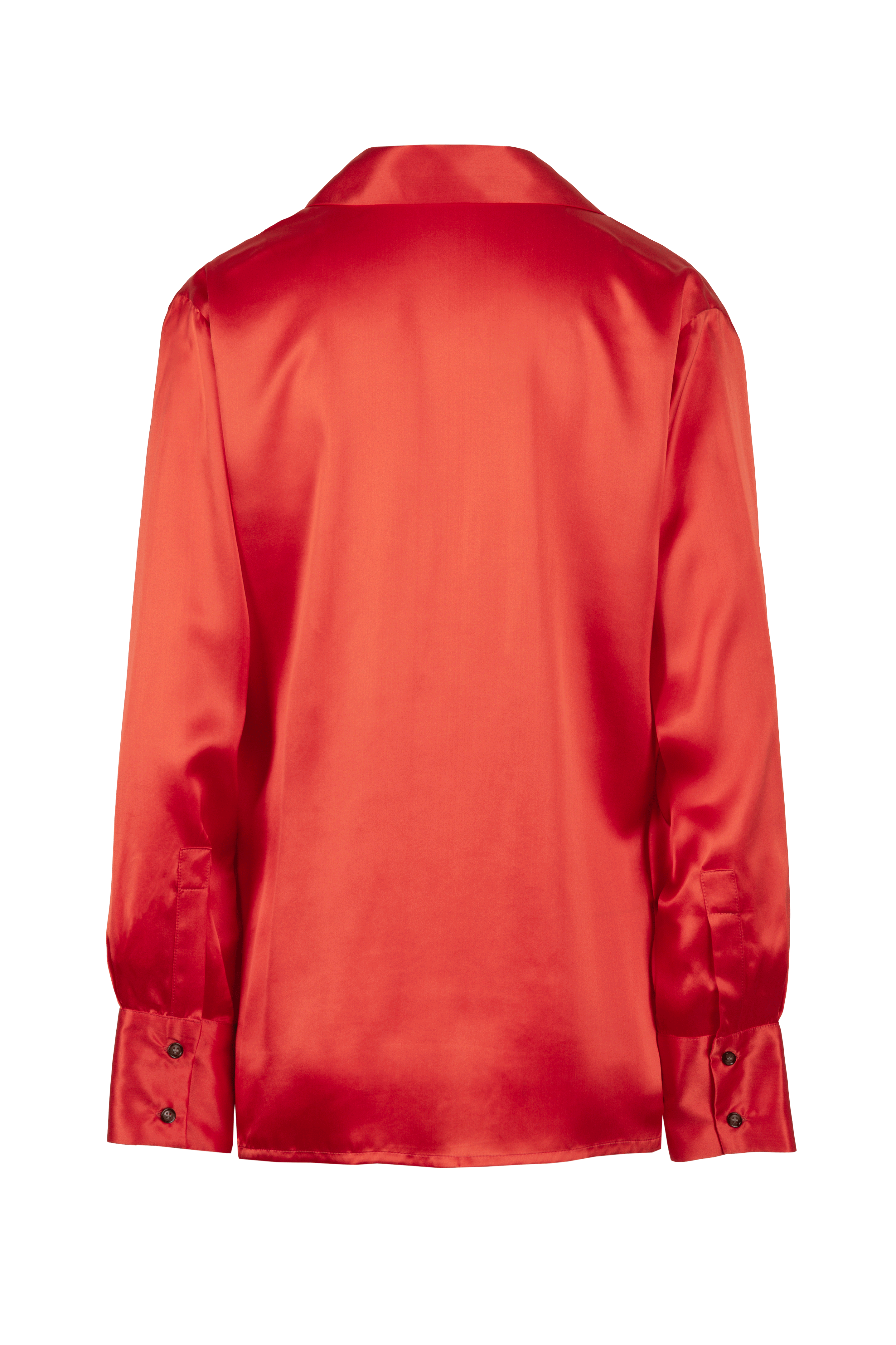 The Marais Blazer in Tomato Silk