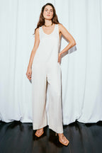 The Solene Jumpsuit in Cream