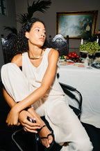 The Solene Jumpsuit in Cream